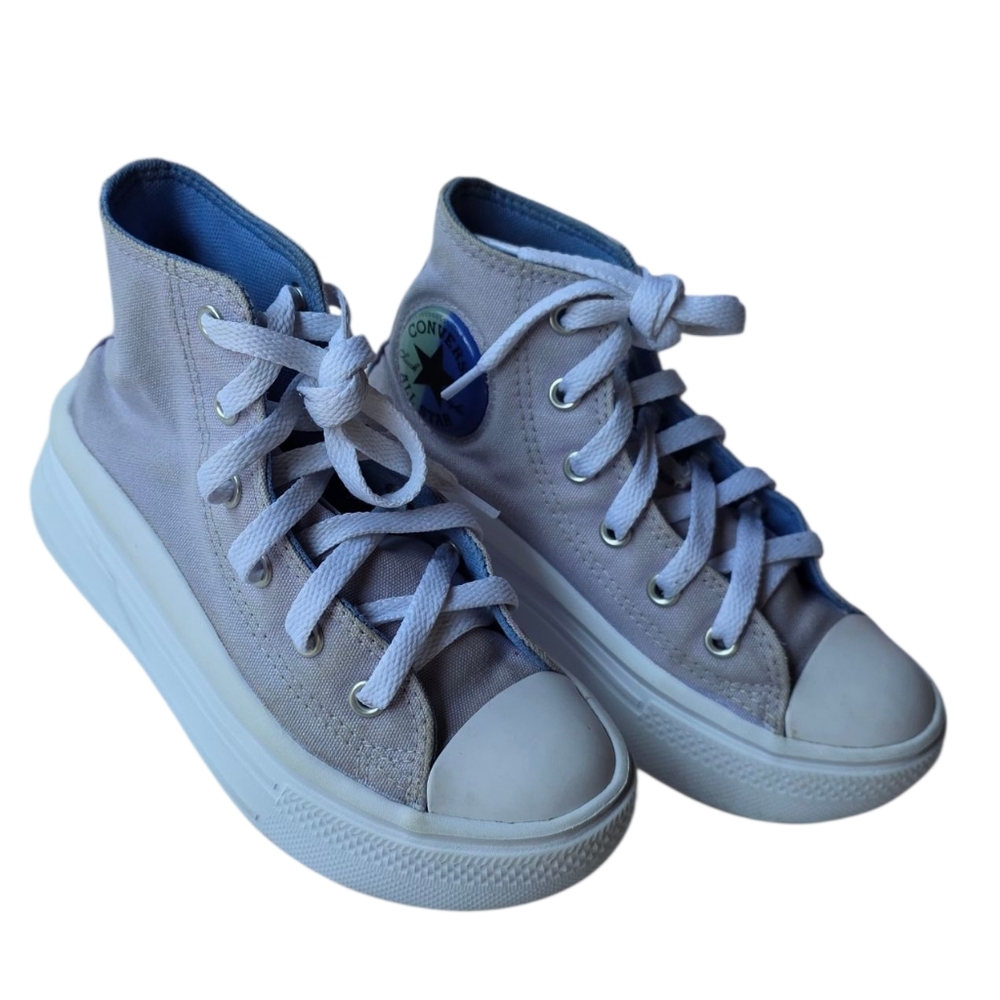 Converse High-Top Sneakers in Lavender - Picture 6 of 8